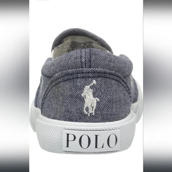 POLO Ralph Lauren Bal Harbour Big Pony Slip-On Kids Sneakers EUC - Picture 6 of 11